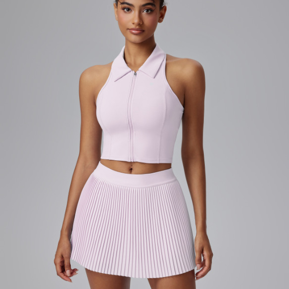 Golf transfronterizo juego de falda de tenis de bádminton anti-luz chaleco para correr al aire libre fitness dos piezas set