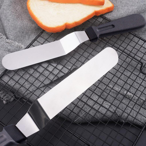 Cake spatula, cream spatula, baking frosting tools, 6-inch cake cream spreader, cake knife curved knife