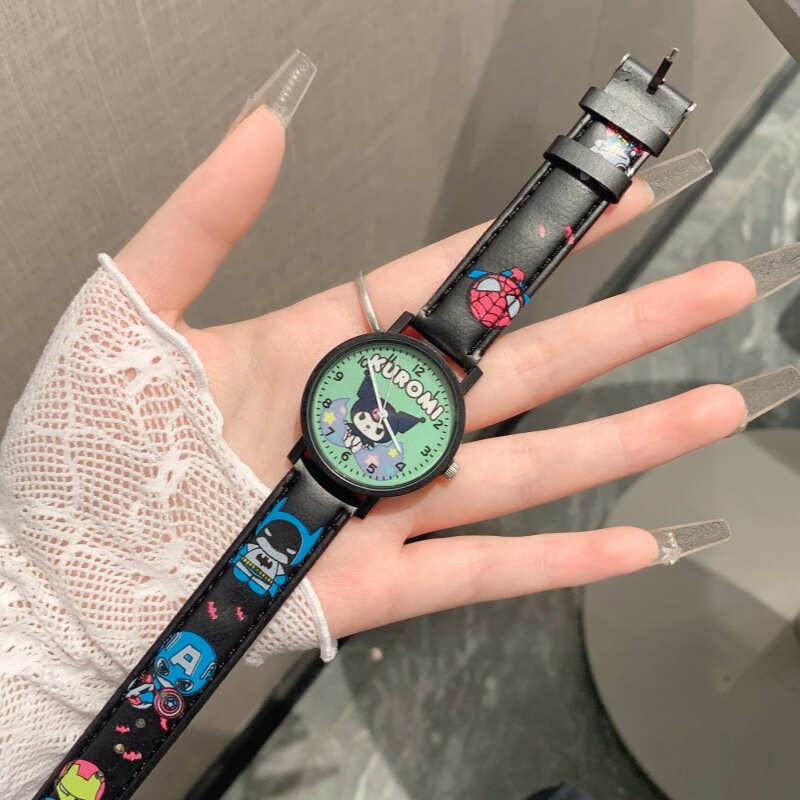 New Children's Cute Pattern Quartz Time Reading Cartoon Simple Men's and Women's Niche Hot Selling Junior High School Watch