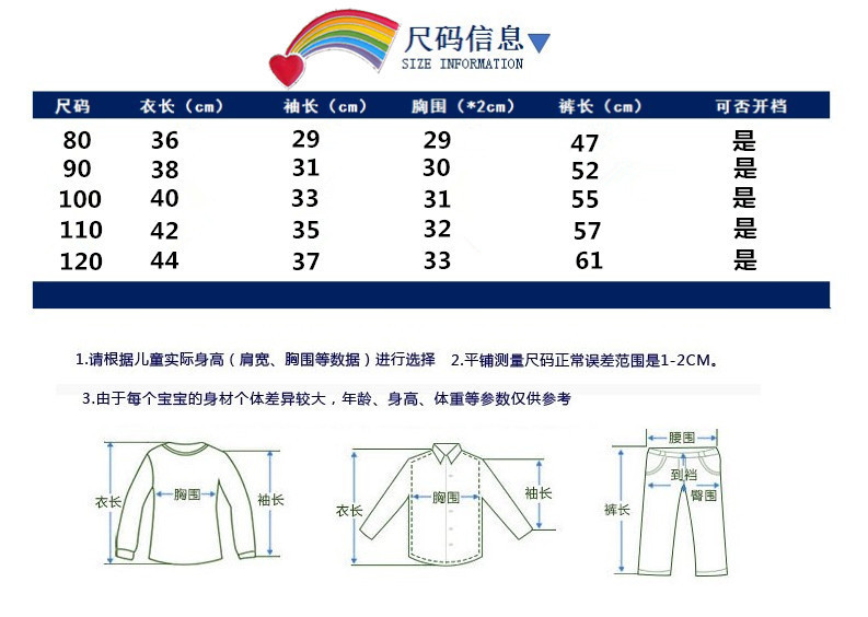 尺码表.