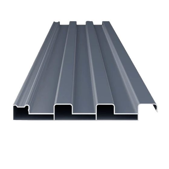 Aluminum Alloy Roof Tile Great Wall Heat Insulation Aluminum Tile Canopy Sun Room Double Layer Aluminum Profile Great Wall Board Sun Protection Wave Tile