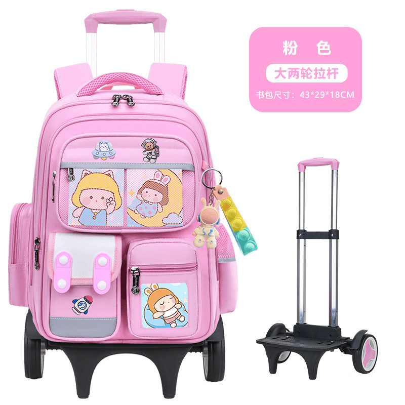 2026 nueva mochila escolar de tirón para estudiantes de primaria 23456 grados mochila de hombro