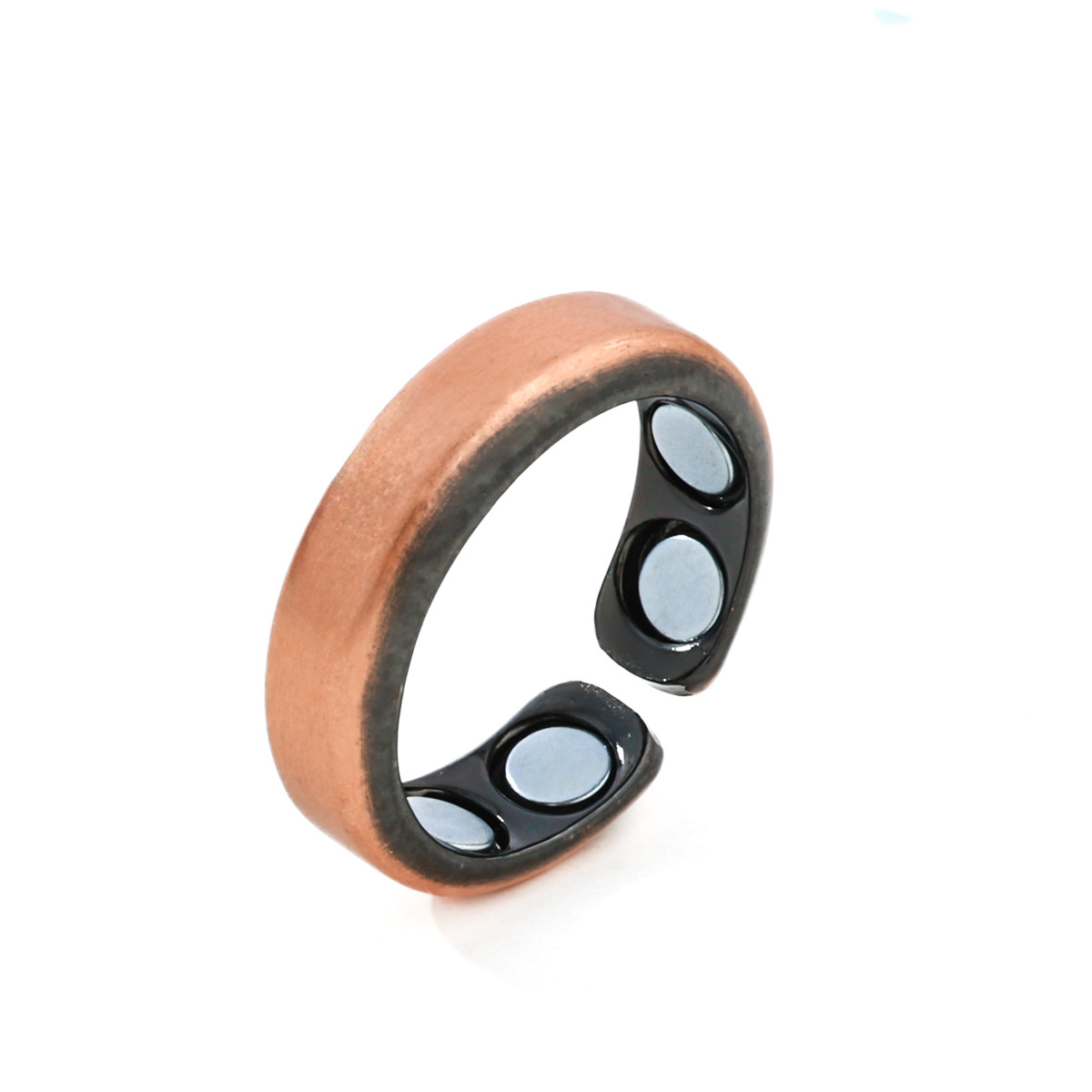 Conjunto magnético superventas transfronterizo, anillos y pulseras ajustables brillantes de moda europea y americana para parejas image 22