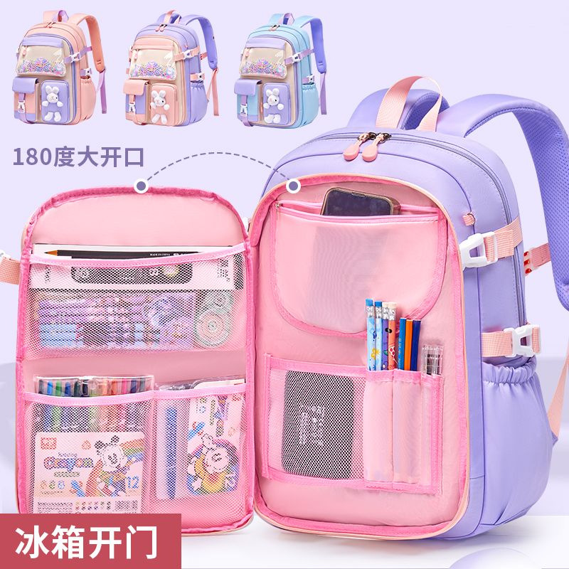 Mochila escolar para niña, estilo ins, grados 1-3-6, bolso infantil, gran capacidad, mochila térmica, mochila de doble asa, modelo nuevo 2025.