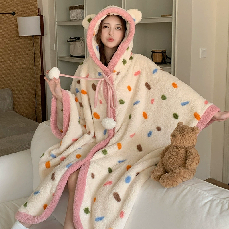 Корковый бархатный тренч, зимний халат, тёплый пижамы