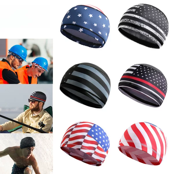 Sports Riding Hat Pirate Hat Running Sports Hat Riding Inner Hat Sweat Absorbing Breathable Cloth Hat Bicycle Hat