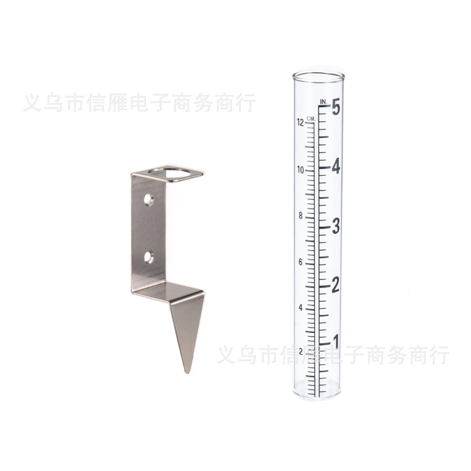 Rain gauge измеритель емкости кронштейн колонки монтаж дождемер двор сад наружные крепления из нержавеющей стали