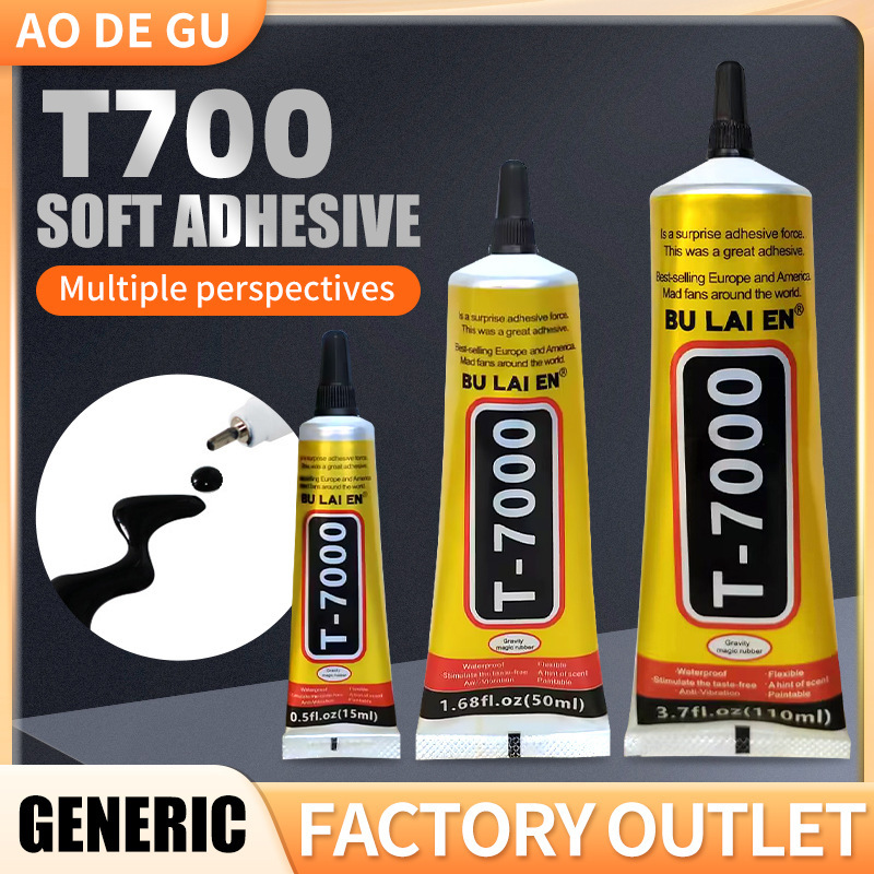 T7000 Comes with Needle Glue Manufacturer Wholesale Mobile Phone Screen Glue Jewelry DIY Diamond Transparent Universal Strong Glue