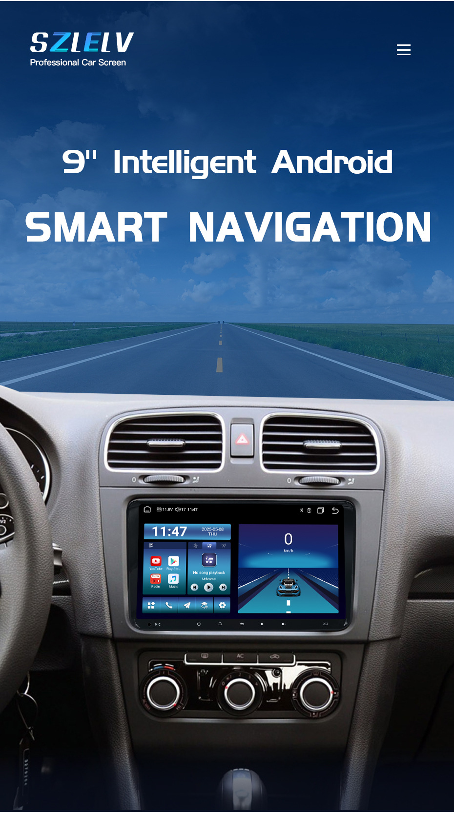 Suitable for Volkswagen Beetle, Sharan, Amarok, Multivan T5 Car Central Control Screen Navigation and Reversing Images