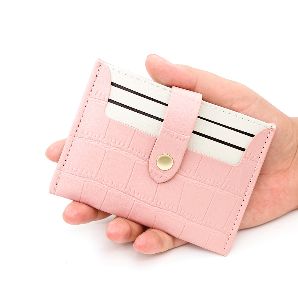 Nuevo bolso de tarjetas para mujeres, bolso de tarjetas multiplaza, bolso de cambio simple, bolso de tarjetas de certificados para mujeres, suministro directo de fabricantes