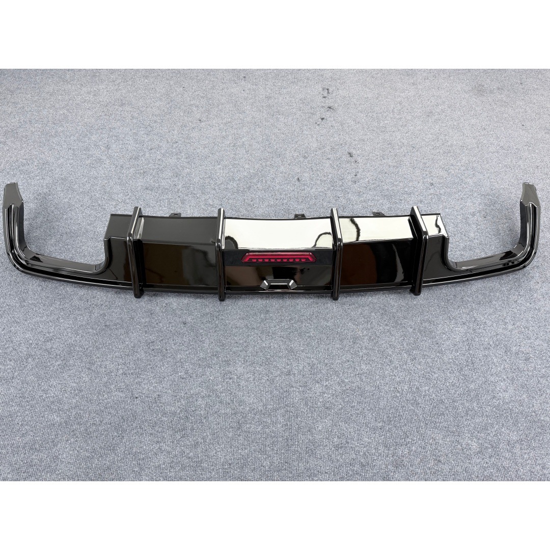 Suitable for 19-25 Models of Audi C8 A6 Modified to S6 with Lighted Rear Lip, S-Line Rear Diffuser, Tailpipe Exhaust, and Rear Bumper