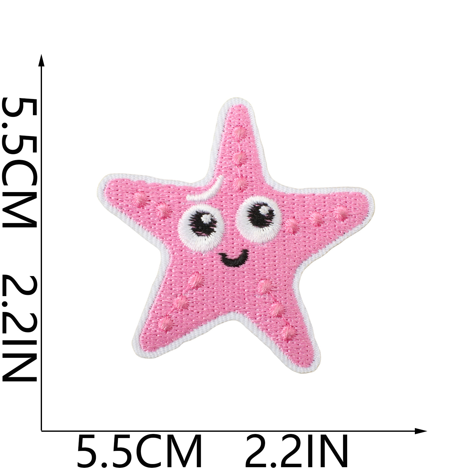 Pequeño pez de color bordado pegatinas de tela mar fiesta pegatinas de parche de sellas adorables decoración de computadora bordado sellas de sublimación caliente
