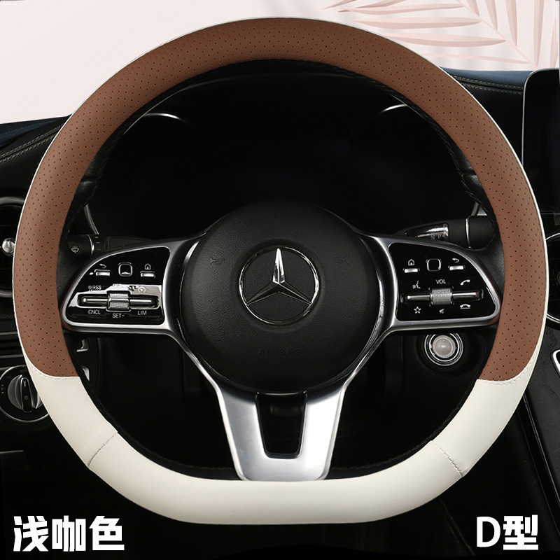 ハンドルカバー自動車四季通用ナパピ穴滑り止め吸汗D型超薄ハンドルカバーアマゾンクロスボーダー|undefined