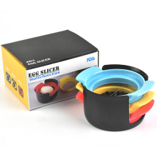 不锈钢切蛋器切片松花蛋切割器手动花式造型分割器跨境礼盒厨房用