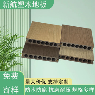 Manufacturer's Ready-Made Wholesale Flooring Outdoor Balcony Self-Laying Renovation Garden Courtyard Second-Generation Co-Extruded Wood Seven-Hole Board