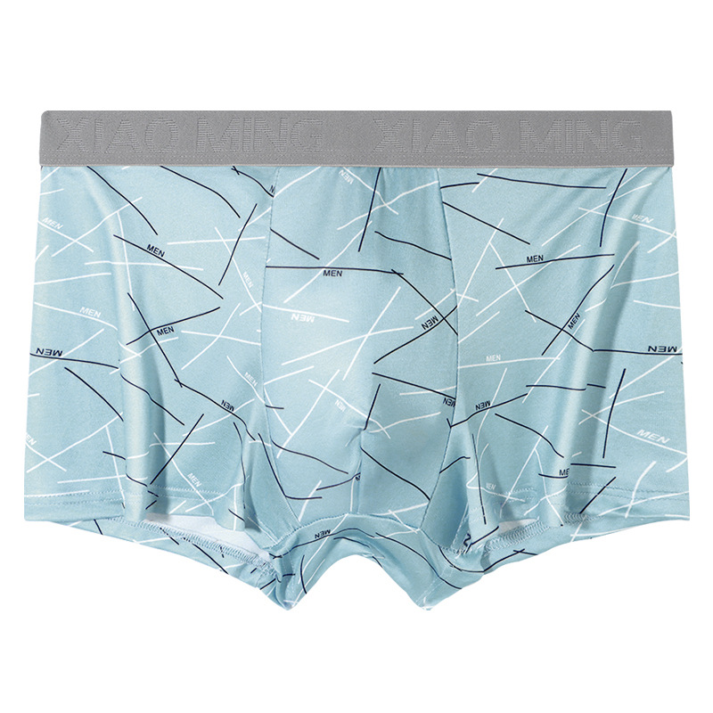 Pantalones interiores antibacterianas para hombres, pantalones planos respirables, cómodos y sueltos, pantalones de cuatro cuartos de hombre, fábrica al por mayor