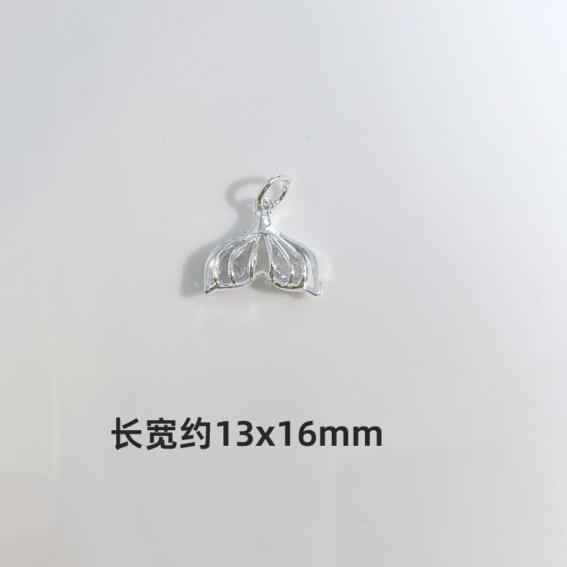 水晶DIY 亮银色控 百搭个性水晶手串隔片隔珠提溜吊坠配件|undefined