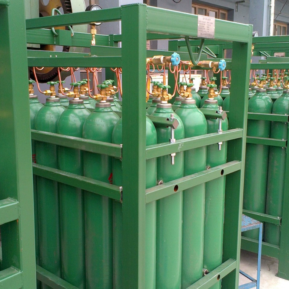 Поставка из 20 бутылок кислорода, азота и аргоно-водорода, содержащих сеток с 20 бутылками водорода, содержащих сеток, бутылок Duke.