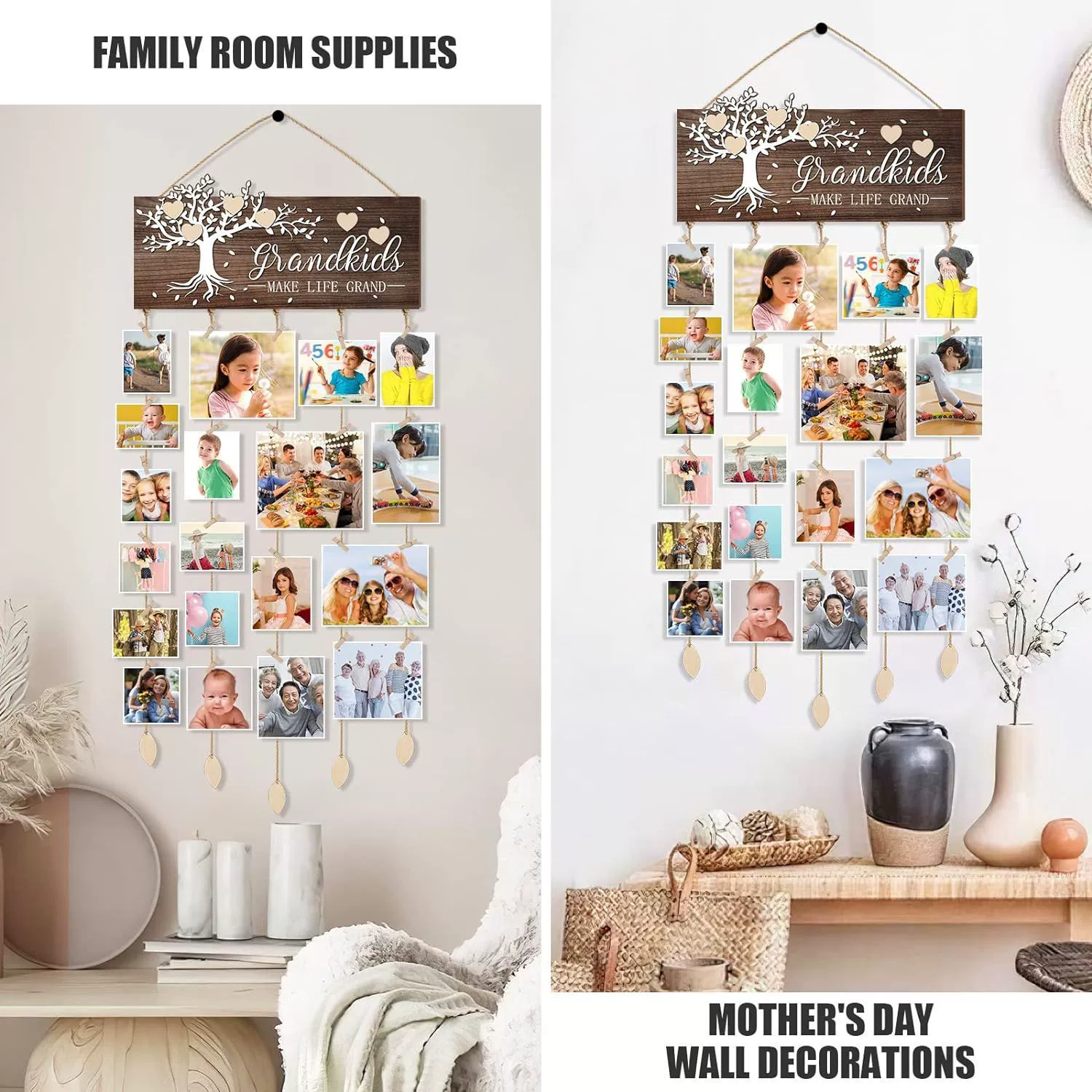 Amazon деревянная фоторамка из цельного дерева Детская мемориальная фоторамка из цельного дерева дерево жизни многофункциональная настольная фоторамка с дисплеем