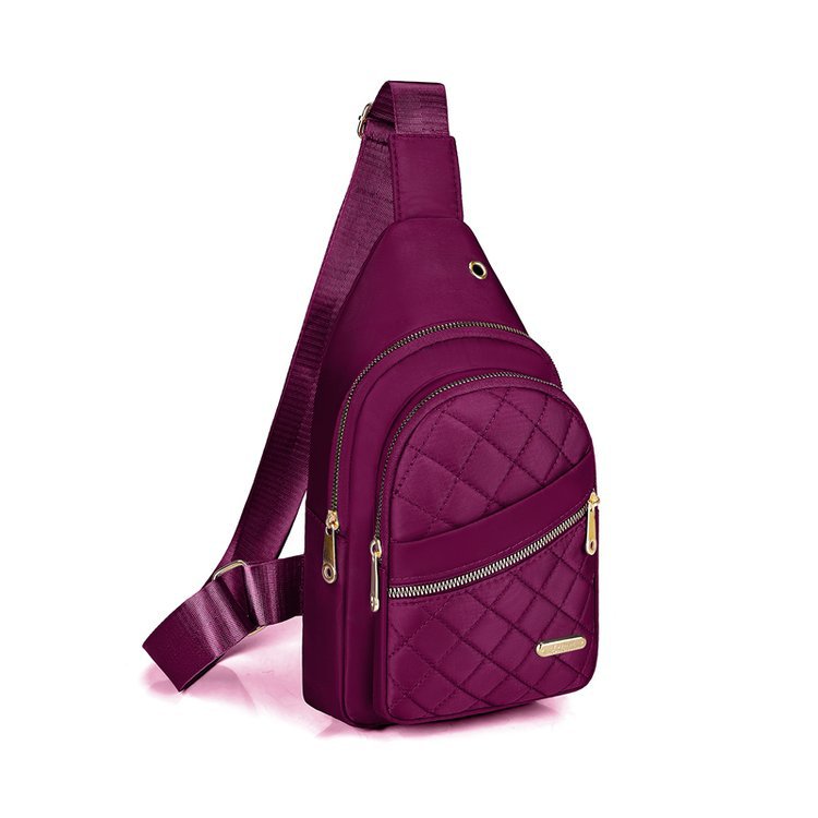 Bolso de pecho de moda simple transfronteriza, bolso de hombro de diamante simple, bolso de hombro de viajes diarios.