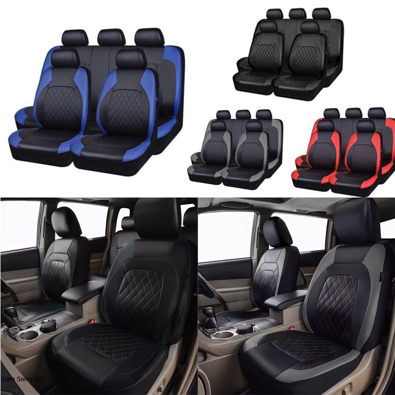 Cross-Border Foreign Trade Hot-Selling Car Seat Covers, Diamond Quilted Embroidery, Full Leather Pu Leather, Universal Seat Cushion Covers for All Seasons in Europe and America
