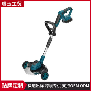Wheeled electric lawn mower lithium battery lawn mower multifunctional small household handheld lithium battery lawn mower charging weeding