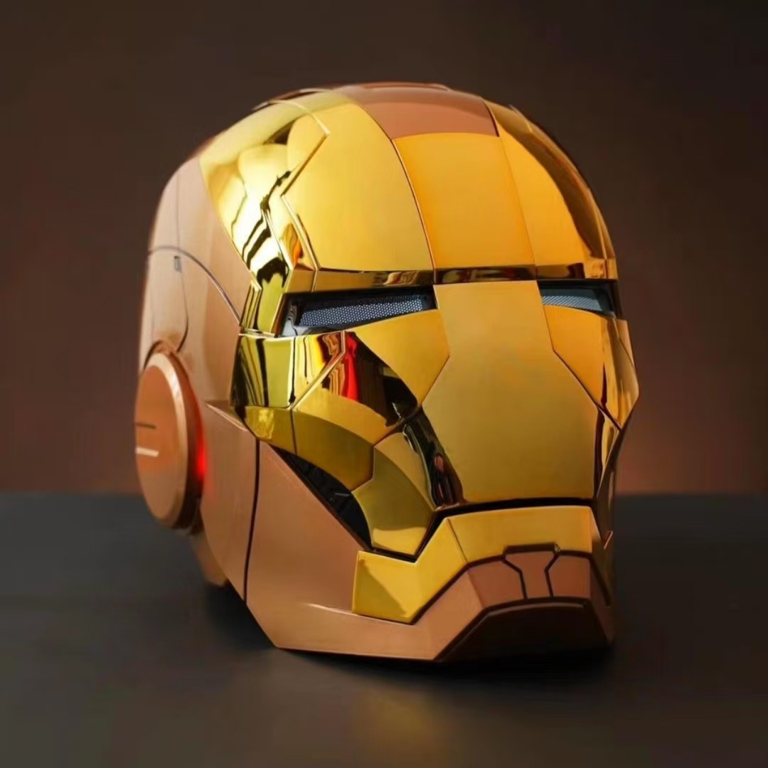 2025 New Iron Man Helmet Black Gold/Silver Voice Control Mask