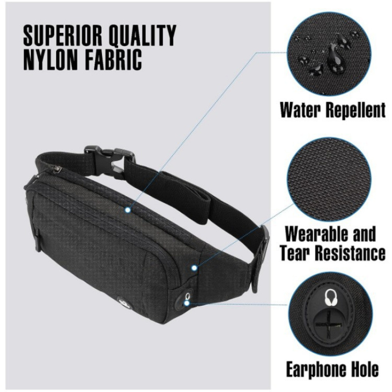 Nueva bolsa de cintura para hombres, bolsa de cintura multipropósito al aire libre, bolsa de cintura casual coreana, bolsa de pecho para hombres, moda