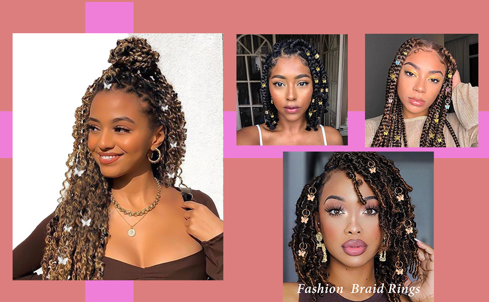  Dreadlocks Jewelry Handemade Crystal Wire Wrapped Braids Hair Accessories