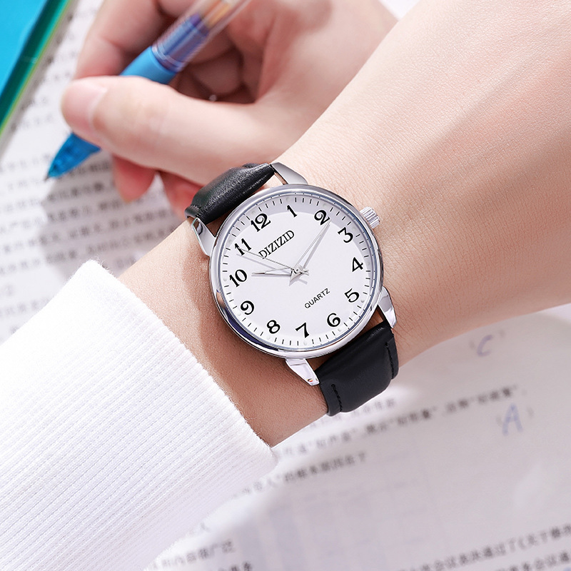 Student exam watch simple Swiss mute quartz watch luminous waterproof cross-border foreign trade Wholesale