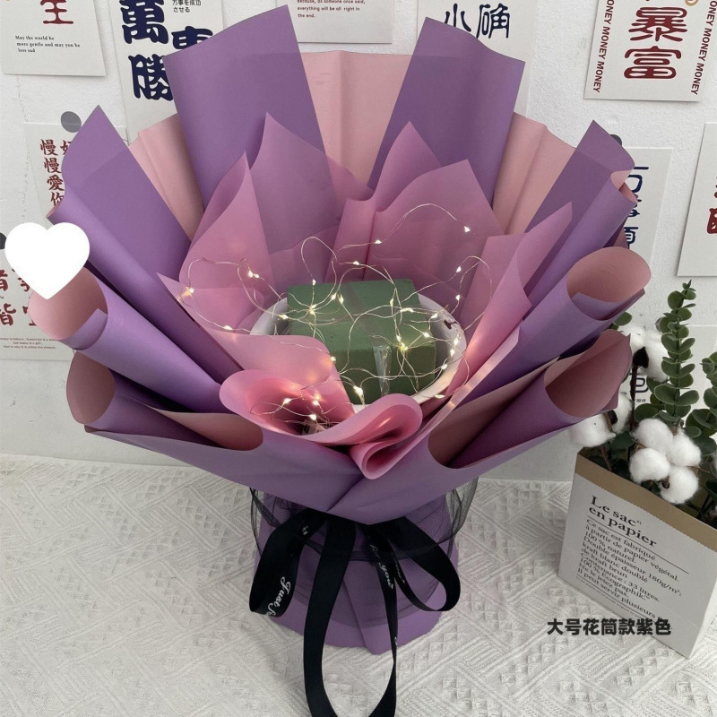 無料の半完成花束、誕生日のクリエイティブな花、スナック、ベビーブレス、ペーパータオル、花|undefined