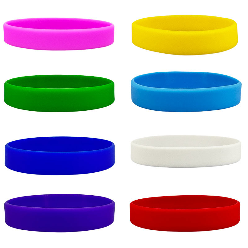 Inventario de color sólido pulsera de silicona deportiva para niños adultos simple equipo de pulsera de goma brazalete soporte personalizado image 3