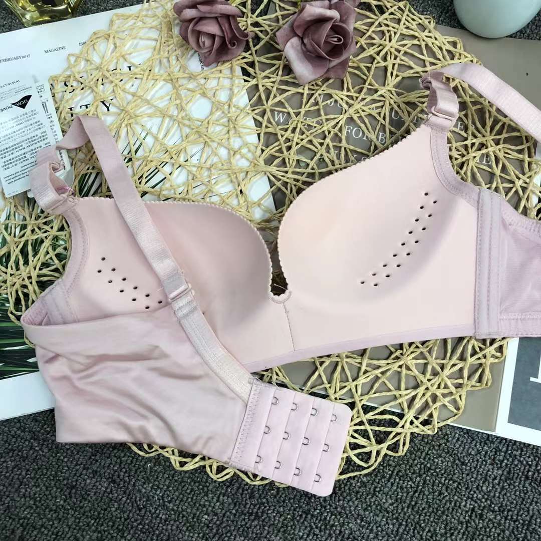 Filipina brillante ropa interior sin costuras de espesor medio de alta calidad push up multi-color multi-tamaño sujetador inalámbrico al por mayor
