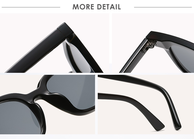 45g Weight Sunglasses Classification UV400 Protection Lens Material Outdoor Occasion Plastic Material Geometric Pattern Unisex Gender Elegant, Fashion, Simple Style Style Grey, Pink, Leopard, Black Color Elegant Fashion Simple Style Geometric UV400 Protection Women's Sunglasses 9