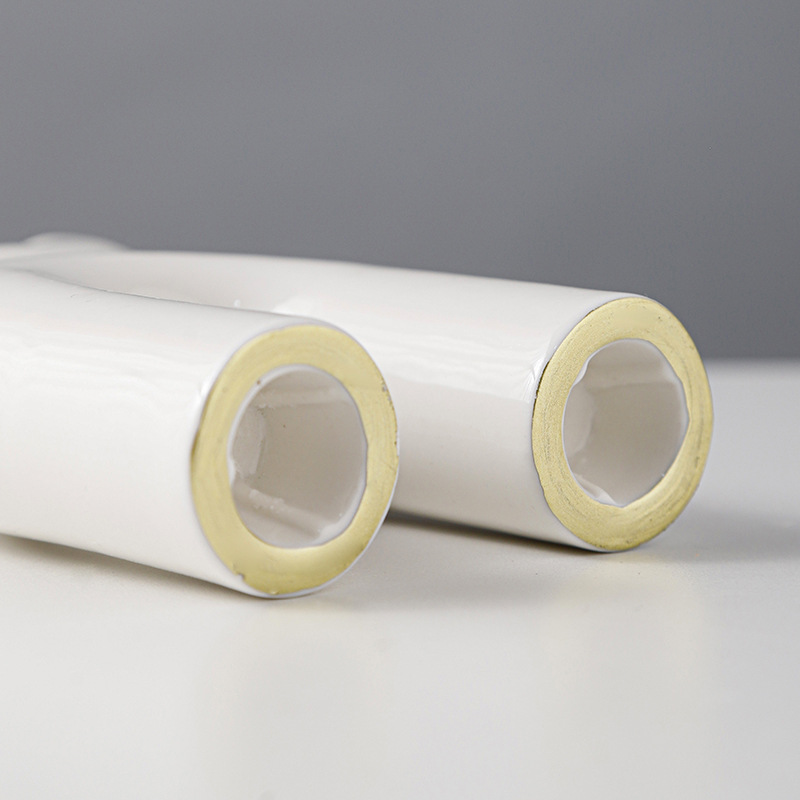 Francés del Norte de Europa retro titular de la vela de cerámica de doble cabeza cena romántica con velas de boda accesorios de tiro estilo INS