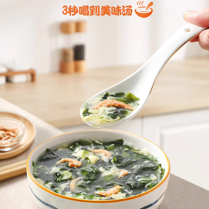 Wholesale wakame and shrimp skin soup for home use in small packaging ready-to-eat kelp soup without cooking instant wakame and shrimp skin soup
