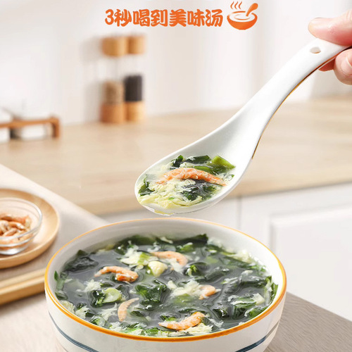 Wholesale wakame and shrimp skin soup for home use in small packaging ready-to-eat kelp soup without cooking instant wakame and shrimp skin soup
