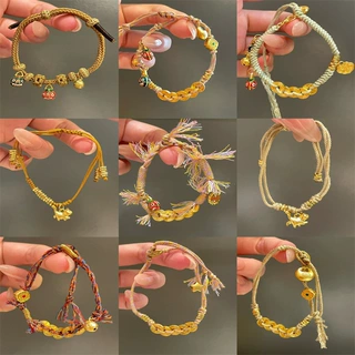 定制手链手搓棉线手绳藏式手链水晶手绳定制批发紫阿赛手链定制