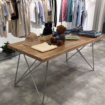 couture Table Middle Place Simplicity Nakajima Showcase solid wood Display table Children&#39;s clothing store Water table Display rack