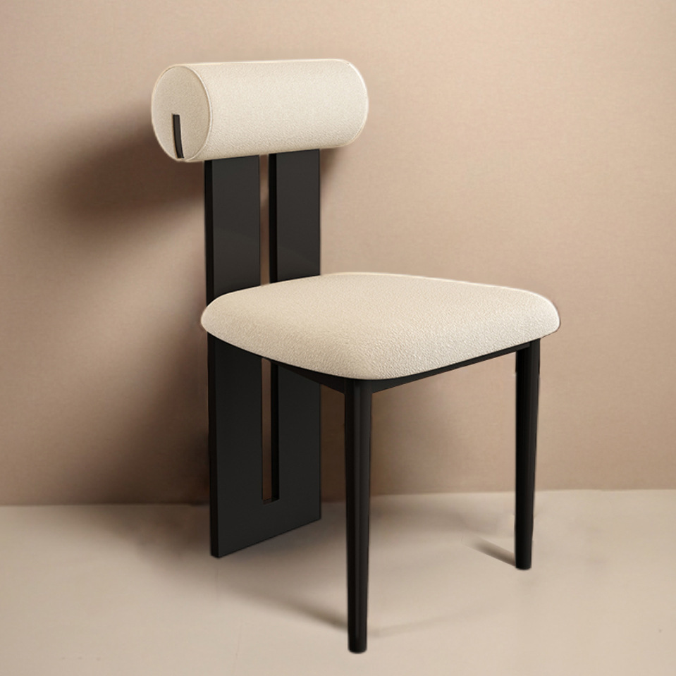 Nordic designer dining chair backrest simple modern home desk stool dining room fabric chair leisure makeup chair