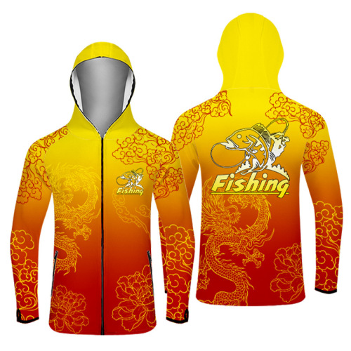 国潮定制印字龙舟服户外防晒钓鱼服夏季防紫外线比赛服防蚊冰丝透