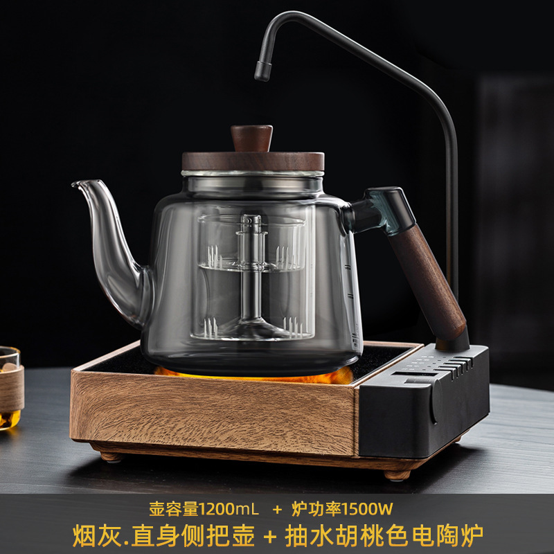 新商品の揚水一体電気陶炉で茶器を煮ます。|undefined