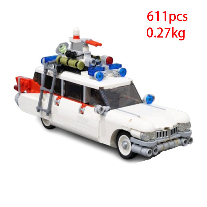 Cross-border Hot in stock MOC-168757 Ghostbusters Car Assembled Small Particle Building Blocks Toy Model