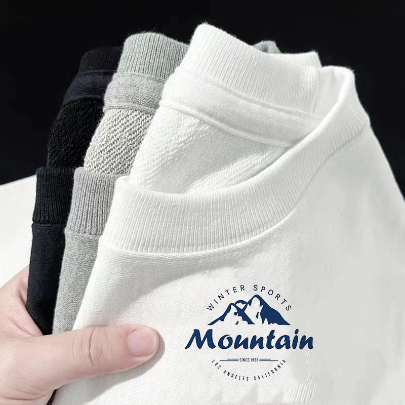 Autumn and Winter Pure Cotton Round Neck Sweater Women's Design Sense Niche 2023 New Loose Long Sleeve Top Clothes Couple Fashion