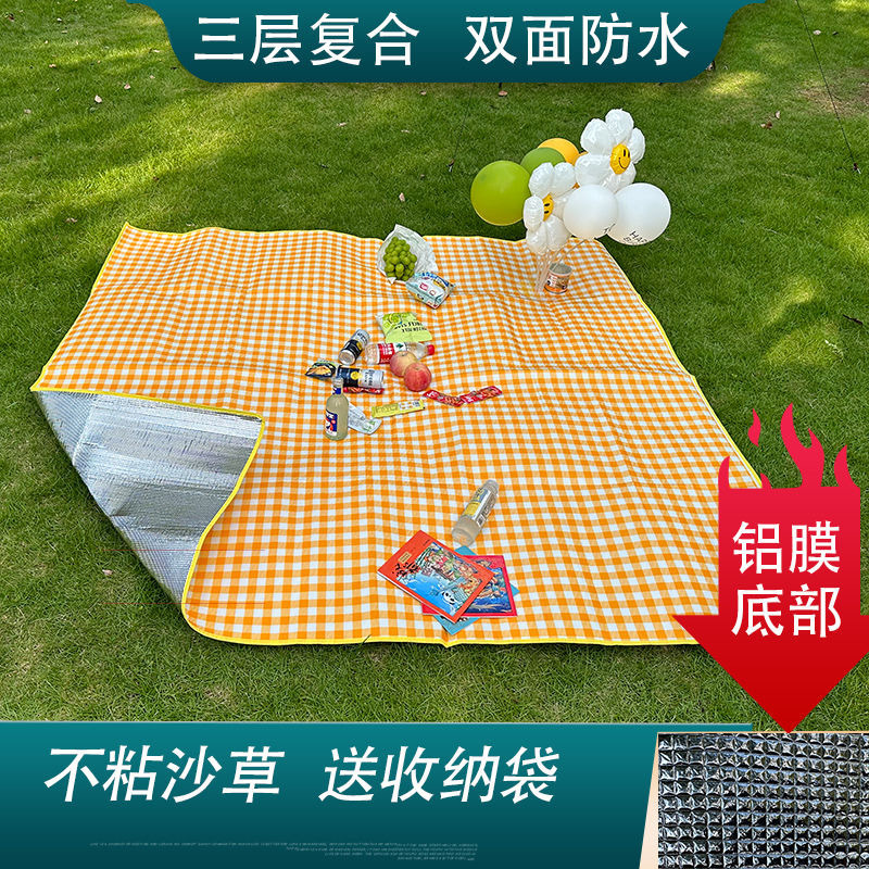 儿童野餐垫小号轻便野餐垫野餐布垫防水宝宝野餐爬行垫加厚防潮垫