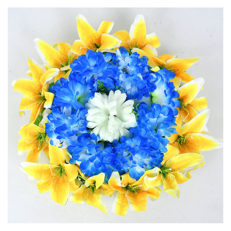 릴리 화환 블루 황제