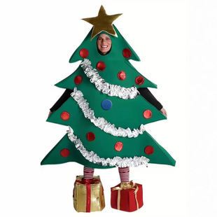 Christmas Halloween Performance Costumes New Hot-Selling Stage Costumes Christmas Tree with Foot Covers Cospiay Christmas Costumes