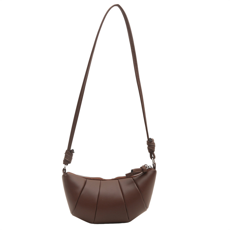 Bolso de cuerno de toro francés, bolso de hombro de mujer 2024, nuevo bolso de bolsillo de moda, bolso de cinturón simple