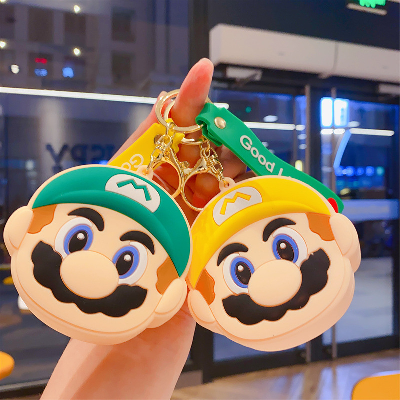 Cute cartoon Mario small coin purse key chain accessories doll pendant wholesale key chain small gift wholesale