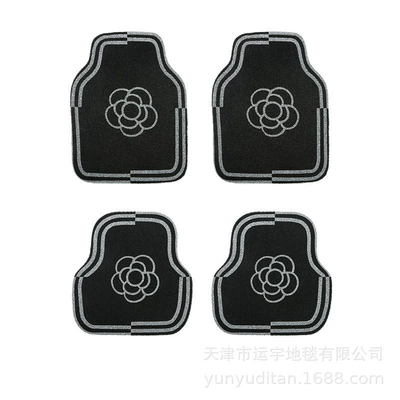 Universal Foot Pad — Camellia Silk Loop Universal - displaced-camellia-4-pieces-for-the-whole-car